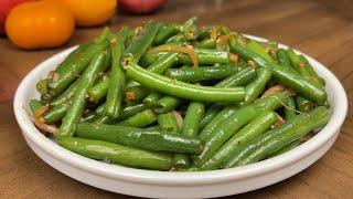 간단하고 맛있는 그린빈볶음 /껍질콩볶음  Green Beans Stir-fry