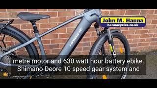 Haibike Trekking 4 2023 e bike in store now at John M Hanna cycles and e bikes Northern Ireland