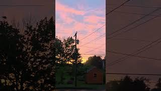 Sunset after a big rain