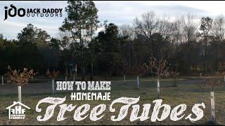 * DIY * How to make homemade tree shelters or grow tubes - like a green house for your trees