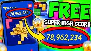 How To Get SUPER HIGH SCORE For FREE In Block Blast! (New Glitch)