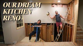 EP 4: Doing Drywall Right! | OUR DREAM KITCHEN RENOVATION