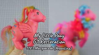 My Little Pony Restoration Attempt: 1983 Masquerade Vintage Hasbro Top Toys LMP G1 Nirvana Argentina