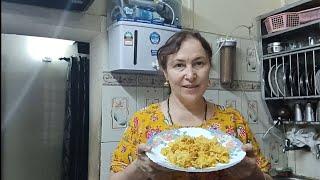 75.Вегетарианский плов.Свекровь готовит роти.Vegeterian pilaf.Mother-in-law prepares roti.