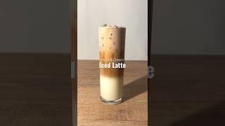 Mocha Cream Iced Latte ️ #coffee #homecafe #icedlatte