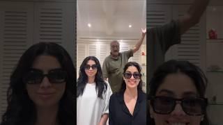 HILARIOUS  #janhvikapoor #khushikapoor with dad #boneykapoor post a hilarious video #shorts #comedy