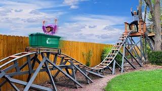 Dad Builds Backyard Roller Coaster!