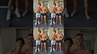 Ronaldo and Jr Cristiano Ai effect edit #shorts #ronaldojr #cristianojr #cr7 #funny
