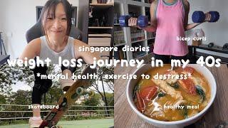 life in singapore : weight loss journey | mental health, exercise to destress  singapore diaries