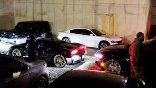 Lil Baby Leaving The Dome in Ferrari Purosangue Truck and SF90 on Rims!