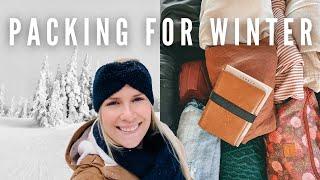 WINTER TRAVEL PACKING | How to pack for a winter Holiday - Packing tips!