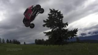 Al Mcbeth"s Huge Step Up Jump Crash on his Polaris RZR Turbo