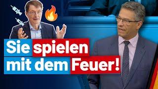 Die Bürger dürfen es bezahlen: Lauterbach spielt mit dem Feuer! Wolfgang Wiehle - AfD-Fraktion im BT