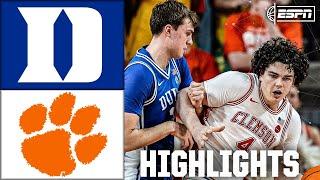 THRILLER  Duke Blue Devils vs. Clemson Tigers | Full Game Highlights | ESPN College Basketball