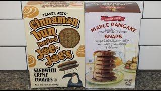Trader Joe’s Cookies: Cinnamon Bun Inspired Joe-Joe’s and Maple Pancake Snaps Review