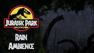 Jurassic Park | Rain Ambience with Brachiosaurus Sounds