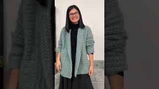 Super easy crochet cardigan pattern - Free crochet pattern XS-XXL