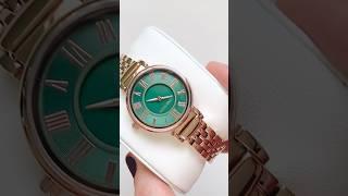 ANNE KLEIN Rose Gold and Green Women’s Wrist Watch AK/2158GNRG UNBOXING