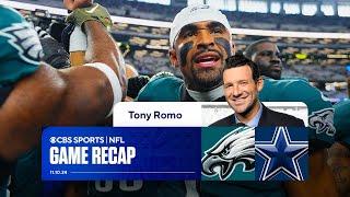 Tony Romo says former team was defeated by 'a MUCH better football team' | Game Recap