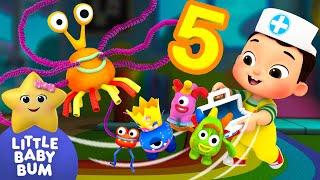 Five Little Monsters ⭐ New Song!  | Little Baby Bum