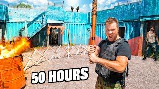 50 Hours In Zombie Apocalypse! Ultimate Zombie BOX FORT Survival Base!