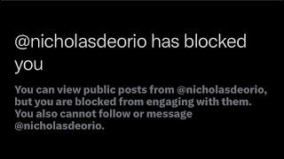 NICHOLAS DEORIO IS RACIST