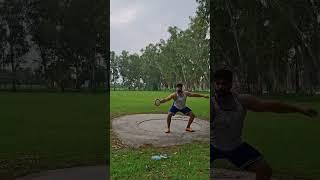 Nirbhay  Indian discus thrower easy throwing session . Guess  distance