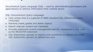 Documentum DQL Fundamentals