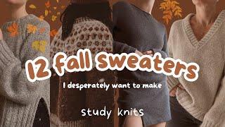 fall knitting inspiration // 12 fall sweaters I've wanted to make forever