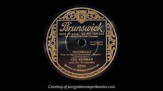 Leo Reisman w/ Frank Luther (1933) FIRST RECORDING [YESTERDAYS]