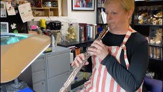 MET Orchestra Oboist Susan Spector demonstrates the process by which an oboe reed is constructed.