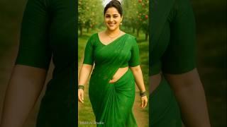 Smiling Saree Walk Through an Apple Orchard | AI Animated Beauty