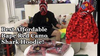 I got this super quality amazing affordable Red Camo Bape Hoodie from Ninjahype.co! #bape #ninjahype