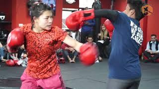 Indian MMA & Boxing Fighter Asha Roka Hard Training Session