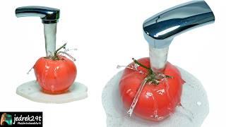 Moment Frozen in Time. Tomato in Water. RESIN ART