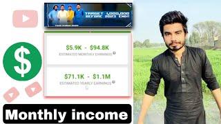 Khizar Omer YouTube Channel Earning | YouTube Income with Proof