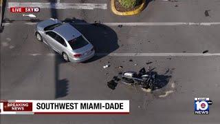 Miami-Dade deputy hurt in motorcycle crash