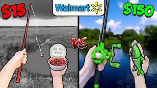 $15 vs $150 Walmart Budget Fishing Challenge