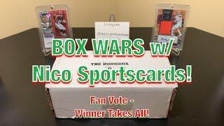 BOX WARS w/ Nico Sportscards (feat. The Original Boombox’s March Platinum Football Box!) - Hits!