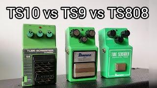 Tube Screamer comparison: TS808 vs TS9 vs TS10 - How close can they get?