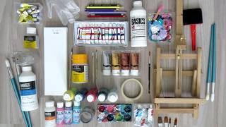 All My Acrylic Painting Supplies & How I Use Them