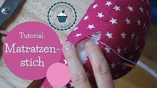 Matratzenstich Anleitung | Unsichtbare Naht | Leiterstich | Zaubernaht Nähanleitung mommymade