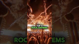 TOP 5 ROCK ANTHEMS OF ALL TIME! #shorts #musichistory #musicshorts