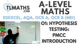 A-Level Maths: O1-05 Hypothesis Testing: PMCC Introduction