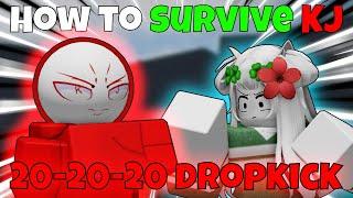 How To Survive KJ's 20-20-20 Dropkick in The Strongest Battlegrounds (With EVERY Character)