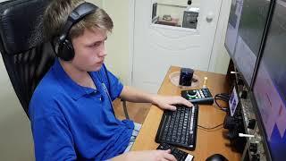 MB1 + SunSDR2 PRO = SO4R, operator RA9P Aleksey, 15 years old.