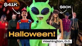 Halloween Edition! Asking People in DC How Much They Make? Salary Transparent Street