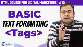 Important Text Formatting Tags in HTML | HTML Course | #10