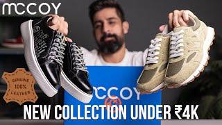 100% GENUINE LEATHER SHOES UNDER  ₹4000 | MCCOY SNEAKERS DETAILED REVIEW AND ON FEET | INDIAN BRAND