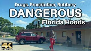 Driving through WORST HOODS in Pensacola Florida [4K]